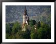 Belfry Of Baroque Church Of The Assumption, Bled Island, Gorenjska, Slovenia by Jon Davison Limited Edition Print