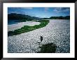 A Lone Hiker On A Raised Beach On The Isle Of Jura In The Hebrides - Highland, Scotland by Cornwallis Graeme Limited Edition Print