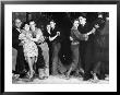 Construction Workers And Taxi Dancers Enjoying A Night Out In Barroom In Frontier Town by Margaret Bourke-White Limited Edition Print