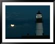 A Full Solstice Moon Over The Portland Head Light by Heather Perry Limited Edition Pricing Art Print