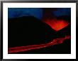 Kimanura Volcano During Eruption Showing Flowing Molten Lava by Chris Johns Limited Edition Pricing Art Print