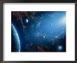 Space Illustration Titled Orbitas Lumenque by Ron Russell Limited Edition Pricing Art Print