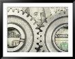 Gear Wheels And Us Currency by Terry Why Limited Edition Print