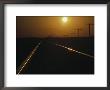 Train Tracks At Sunset, West Texas by Wiley & Wales Limited Edition Print