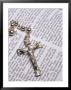 Silver Crucifix Lying On Open Bible by David Davis Limited Edition Print