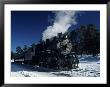 The Grand Canyon Train With Snow On Ground by Lynn Eodice Limited Edition Print