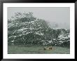 Kayakers Paddle On The Potomac River During A Spring Snowstorm by Skip Brown Limited Edition Print