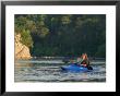Mother And Child Kayaking On The Potomac River by Skip Brown Limited Edition Pricing Art Print