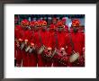 Drum Procession For The Royal Ploughing Festival, Held At Sanam Luang, Bangkok, Thailand by Joe Cummings Limited Edition Print