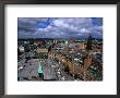 Radhuspladsen (City Hall Square) And Copenhagen From The City Hall Tower, Copenhagen, Denmark by Anders Blomqvist Limited Edition Print