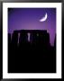 Crescent Moon Over Stonehenge, England by Terry Why Limited Edition Print