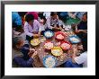 Women Peeling Prawns On Table In Cheng Chau, Hong Kong by Jon Davison Limited Edition Pricing Art Print