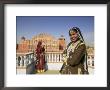 Women In Saris In Front Of The Facade Of The Palace Of The Winds (Hawa Mahal), Jaipur, India by Gavin Hellier Limited Edition Pricing Art Print