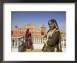 Women In Saris In Front Of The Facade Of The Palace Of The Winds (Hawa Mahal), Jaipur, India by Gavin Hellier Limited Edition Print