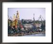 Port With Cranes, Odessa, Ukraine by Ken Gillham Limited Edition Print