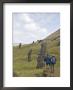 Moai Quarry, Ranu Raraku Volcano, Unesco World Heritage Site, Easter Island (Rapa Nui), Chile by Michael Snell Limited Edition Print