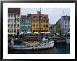 Boats In Canal By Buildings, Copenhagen, Denmark by Harvey Schwartz Limited Edition Print