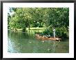 Punting On The Avon River, Christchurch, New Zealand by William Sutton Limited Edition Print