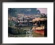 Boats On Banks Of Ayeyarwady River, Mandalay, Myanmar (Burma) by Bernard Napthine Limited Edition Print