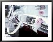 Close-Up Of Steering Wheel And Interior Of A Pink Cadillac Car by Mark Chivers Limited Edition Print