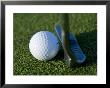 Close View Of A Putter Against A Golf Ball On The Green, Groton, Connecticut by Todd Gipstein Limited Edition Print