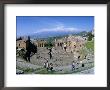 Morning Light On The Greek Theatre, Taormina, Island Of Sicily, Italy, Mediterranean by Kim Hart Limited Edition Print