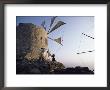 Woman Adjusting Sails Of A Windmill, Olimbos, Karpathos, Greece by David Beatty Limited Edition Print