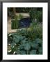 Small Square Pond With Decorative Metal Grille Cover, Chelsea Flower Show 2000 by Juliet Greene Limited Edition Print