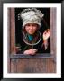 Shidong Miao Girl Wearing Silver Head Dress Looking Through A Window, Kaili, China by Keren Su Limited Edition Print