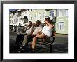 Beer Drinkers Sitting On A Bench, Sonderborg, Denmark by Holger Leue Limited Edition Print