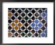 Detail Of Mosaic In La Alhambra, Granada, Spain by Bethune Carmichael Limited Edition Print
