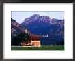 Church Of St. Coloman With Neuschwanstein Castle In Background, Schwangau, Bavaria, Germany by David Tomlinson Limited Edition Print