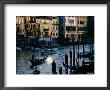 Traditional Gondola Amongst Traffic On Grand Canal, Venice, Italy by Manfred Gottschalk Limited Edition Print