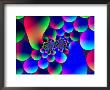 Multi-Coloured Abstract Fractal Pattern With Circular Shapes And Blobs by Albert Klein Limited Edition Print