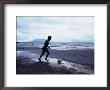 Boy Kicking Soccer Ball On Beach, Lake Nicaragua, Granada, Nicaragua by Eric Wheater Limited Edition Print