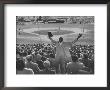 Enthusiastic Fan Cheering In Stands During Cuban Baseball Game by Mark Kauffman Limited Edition Print