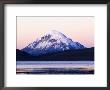 Volcan Sajama Above Lago Chungara At Sunset, Lauca National Park, Chile by Woods Wheatcroft Limited Edition Print