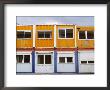 Brightly Colored, Double Decker Construction Trailers In Berlin by Jim Webb Limited Edition Print