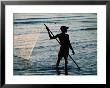 Fisherman Pulling Fishing Net In Sea, Sadani Game Reserve, Tanzania by Ariadne Van Zandbergen Limited Edition Print