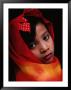 A Portrait Of A Muslim Girl With Her Face Framed By A Colourful Scarf, Indonesia by Adams Gregory Limited Edition Print