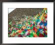 Praying Flags With Mt. Quer Shan, Tibet-Sichuan, China by Keren Su Limited Edition Print
