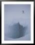 A Skier Above A Deep Glacier Crevasse by John Burcham Limited Edition Print