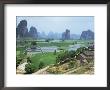 Farmland And Rock Formations Of Guangxi, Guilin Province, China by Anthony Waltham Limited Edition Print