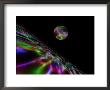 Abstract Bubble Over Multi-Colured Liquid Against Black Background by Albert Klein Limited Edition Pricing Art Print