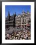 Open Air Cafes, Grand Place, Unesco World Heritage Site, Brussels, Belgium by Roy Rainford Limited Edition Print