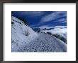 Snow Covered Path In The Alps During Winter, Rhone-Alpes, France by Olivier Cirendini Limited Edition Print