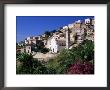 View Of Church And Village On Hillside, Lumio, Near Calvi, Mediterranean, France by Ruth Tomlinson Limited Edition Print