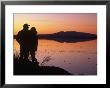 Silhouette Of Couple, Turnagain Arm Anchorage, Ak by Danny Daniels Limited Edition Print