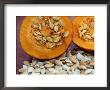 Sliced Pumpkin With Pumpkin Seeds (Cucurbita Sp) Europe by Reinhard Limited Edition Print