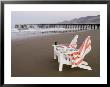 Beach Chairs And Pier At Sunrise, Pismo Beach, California by Brent Winebrenner Limited Edition Print